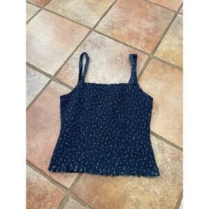 Madewell smocked tank top size extra small